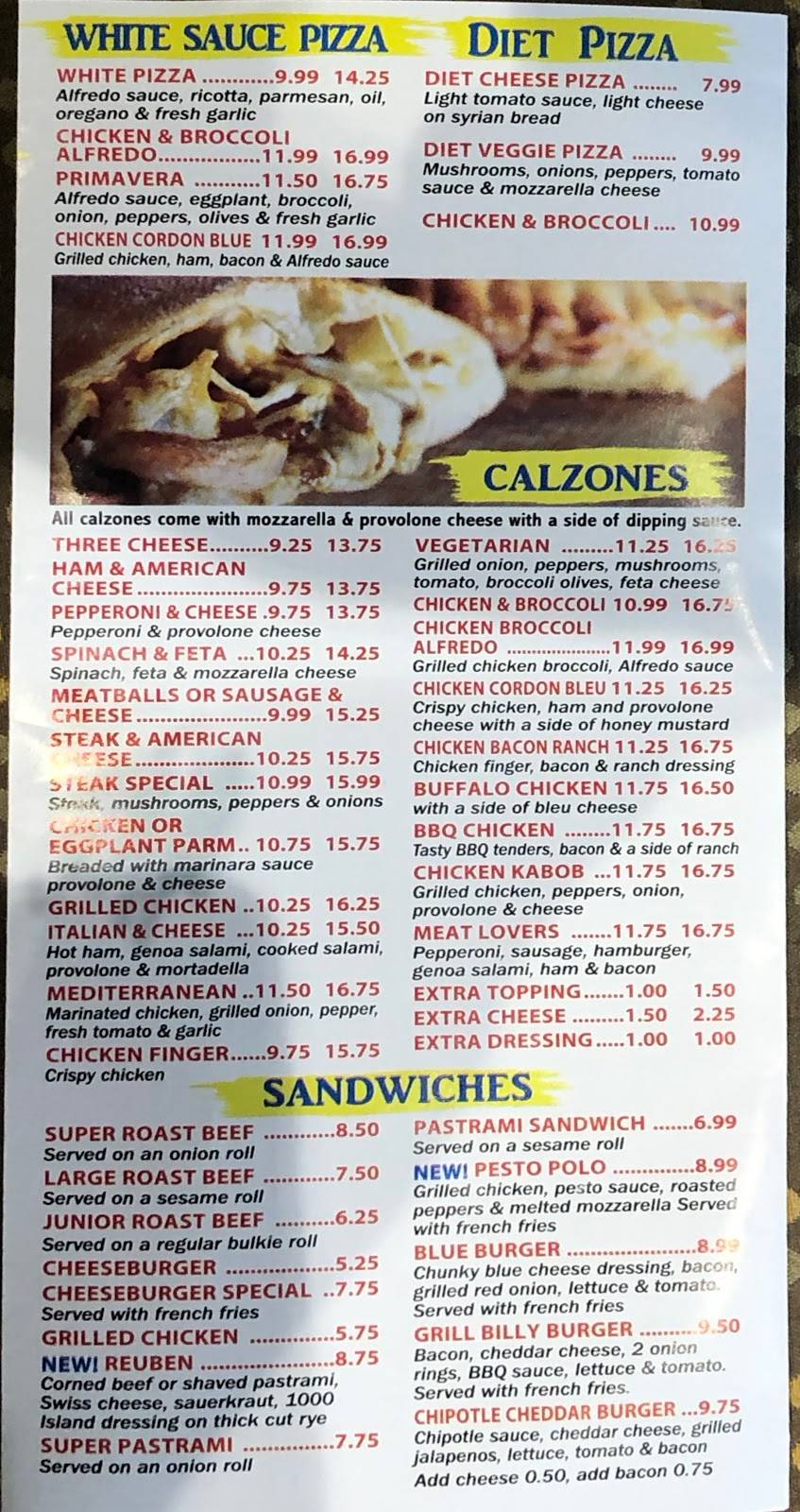 Village House of Pizza | restaurant | 14 Broadway Rd, Dracut, MA 01826, USA | 9784522460 OR +1 978-452-2460