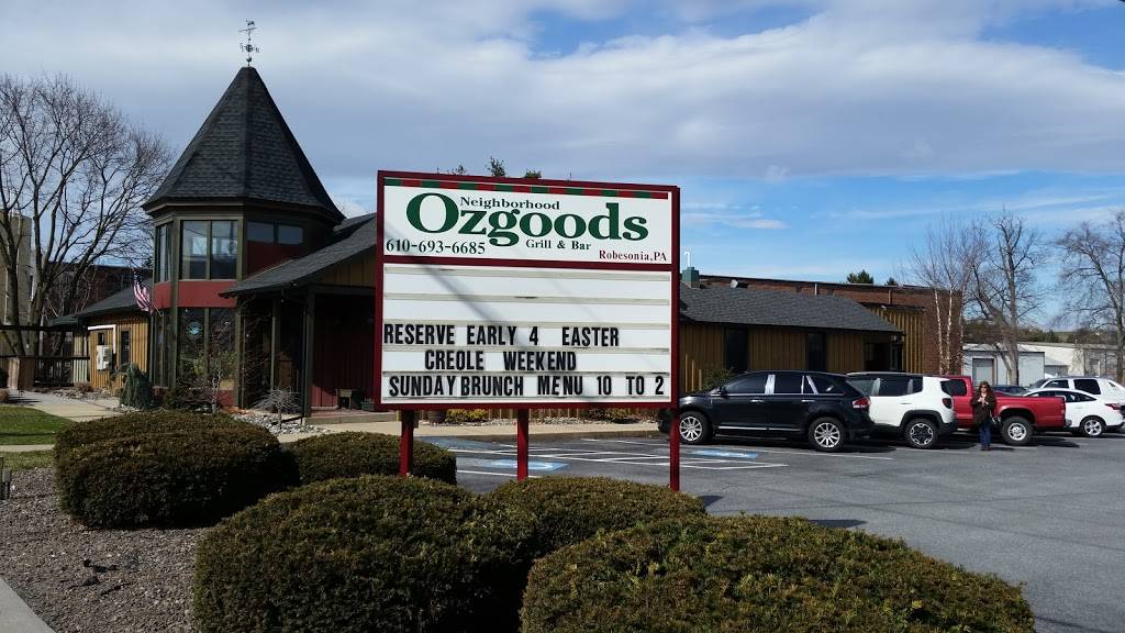 Ozgoods Neighborhood Grill | restaurant | 319 E Penn Ave, Robesonia, PA 19551, USA | 6106936685 OR +1 610-693-6685
