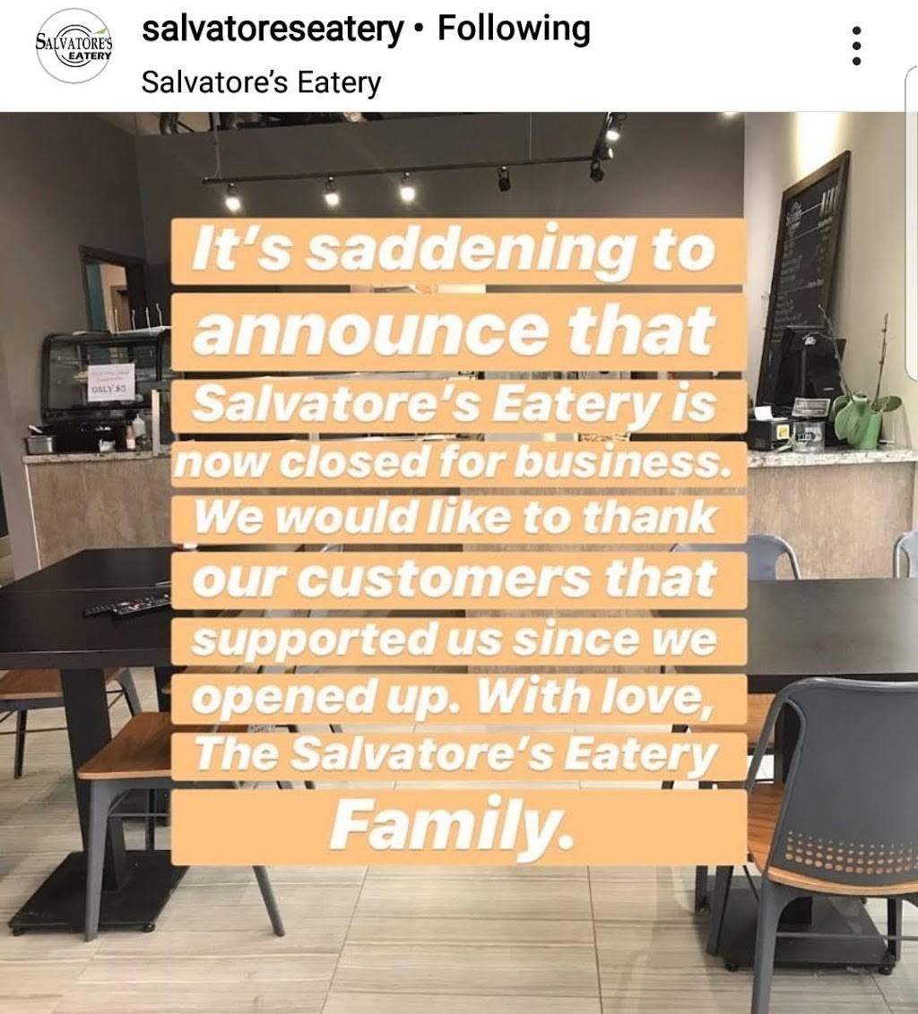 Salvatores Eatery | restaurant | 22 Simona Dr unit b1, Bolton, ON L7E4K1, Canada | 9058572772 OR +1 905-857-2772