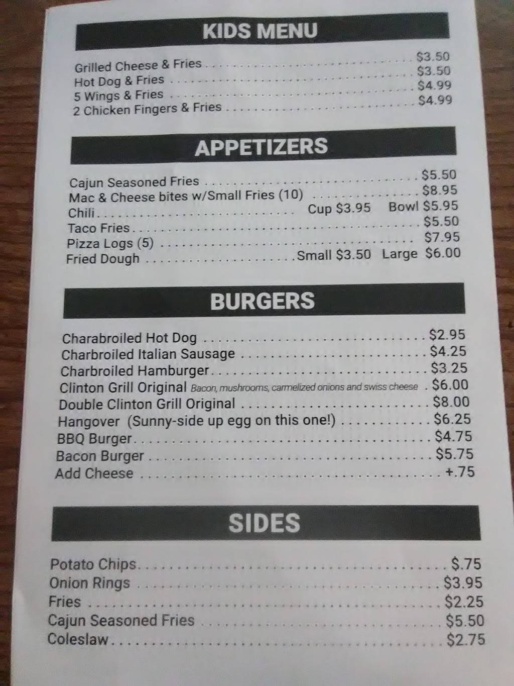 Clinton Street Grill Inc. | restaurant | 1527 Clinton St, Buffalo, NY 14206, USA | 7168228630 OR +1 716-822-8630