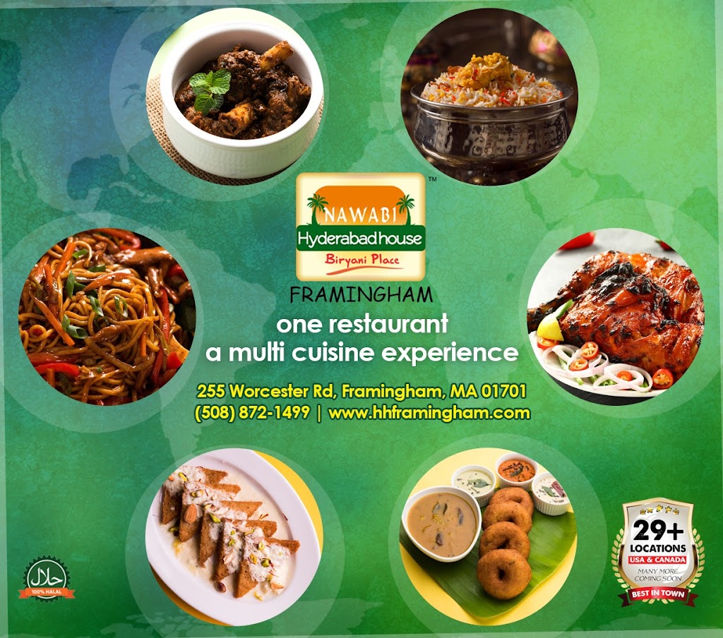 Nawabi Hyderabad House - Biryani Place | restaurant | 255 Worcester Rd, Framingham, MA 01701, USA | 5088721499 OR +1 508-872-1499