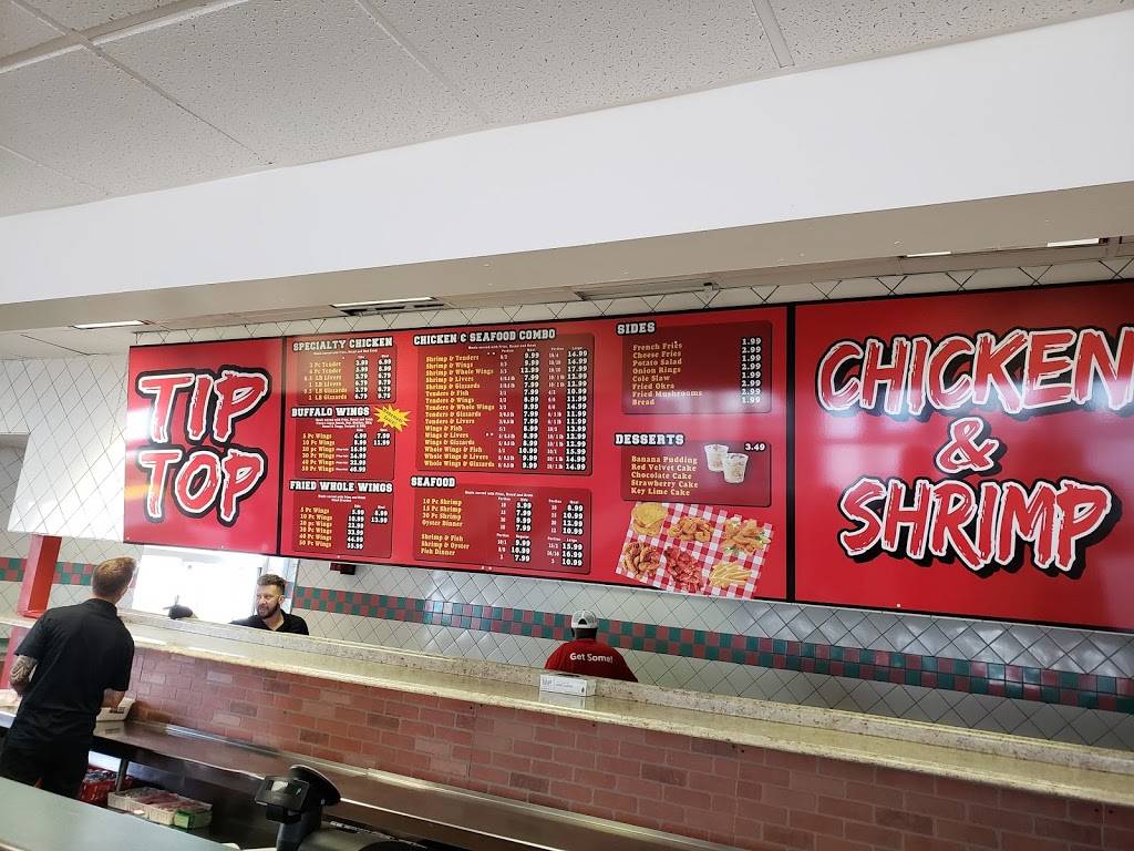 Tip Top Chicken & Shrimp | restaurant | 101 Monument Rd, Jacksonville, FL 32277, USA | 9044230775 OR +1 904-423-0775