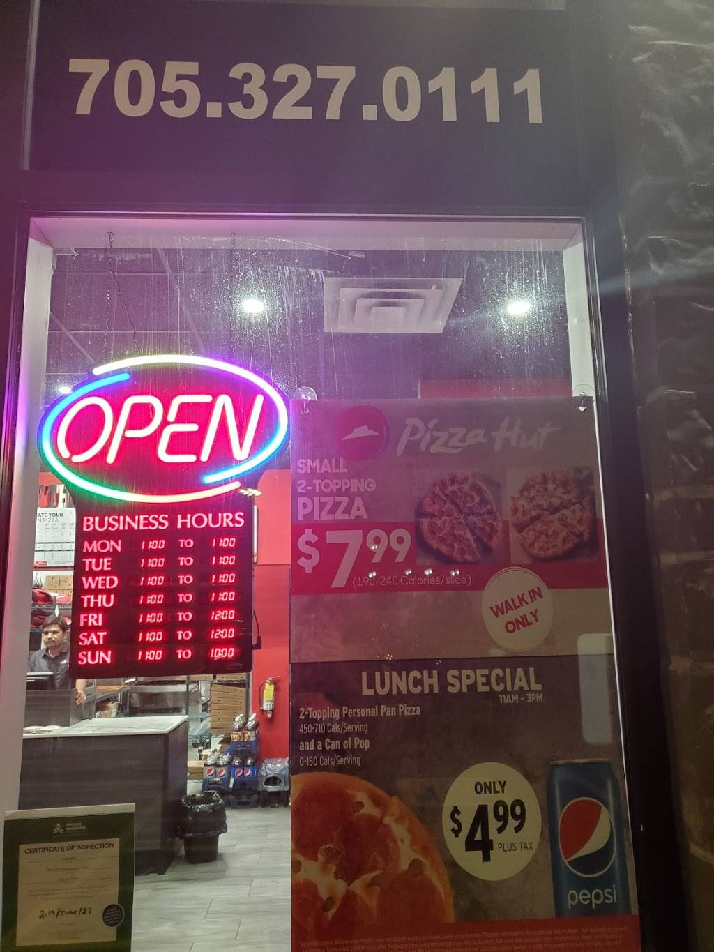 Pizza Hut | meal delivery | 685 University Ave Unit 3, Orillia, ON L3V 6H2, Canada | 7053270111 OR +1 705-327-0111