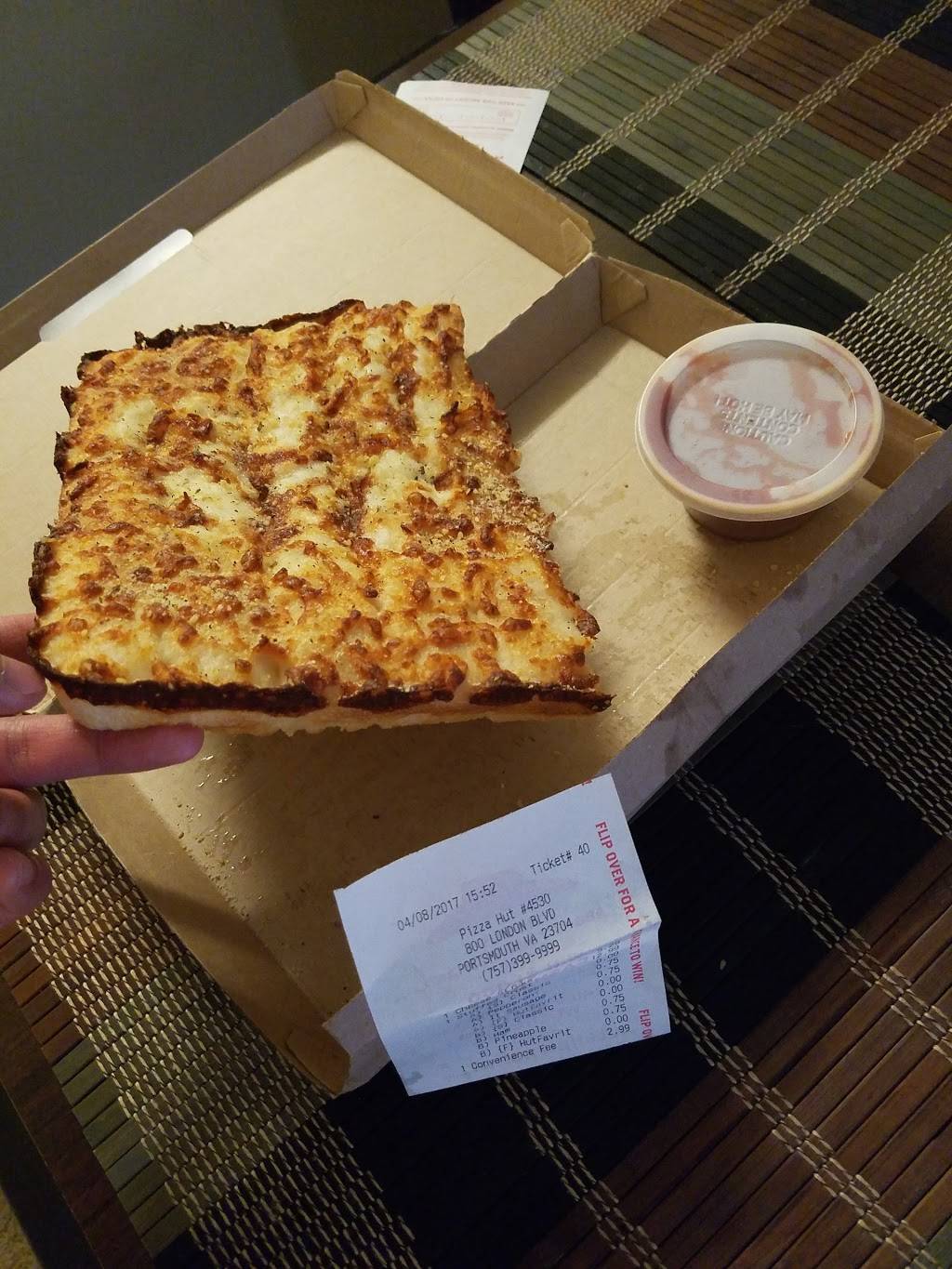 Pizza Hut | meal takeaway | 800 London Blvd, Portsmouth, VA 23704, USA | 7573999999 OR +1 757-399-9999