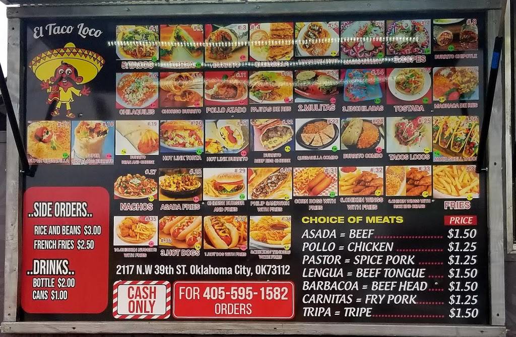 El Taco Loco Food Truck | restaurant | Oklahoma City, OK 73112, USA | 4055951582 OR +1 405-595-1582