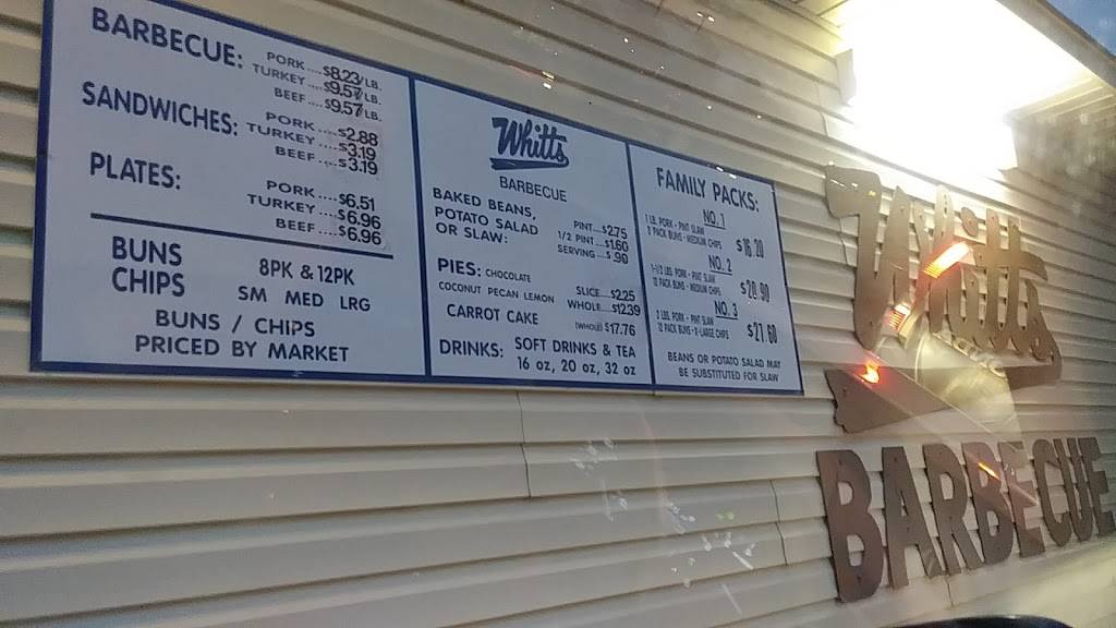 Whitts Barbecue | restaurant | 1 S Marion St A, Athens, AL 35611, USA | 2562323385 OR +1 256-232-3385