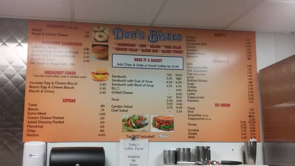 Dons Bistro | restaurant | 530 NE Glen Oak Ave, Peoria, IL 61603, USA | 3096376780 OR +1 309-637-6780