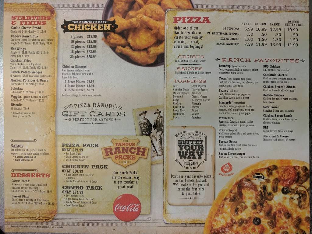 Pizza Ranch | meal delivery | 201 N Sibley Ave, Litchfield, MN 55355, USA | 3206939393 OR +1 320-693-9393