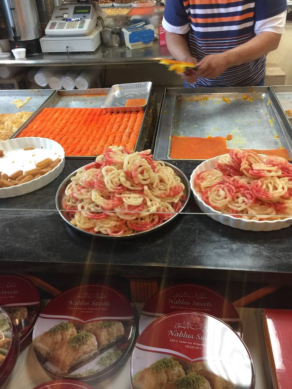 Nablus Sweets | bakery | 8320 S Harlem Ave, Bridgeview, IL 60455, USA | 7085293911 OR +1 708-529-3911