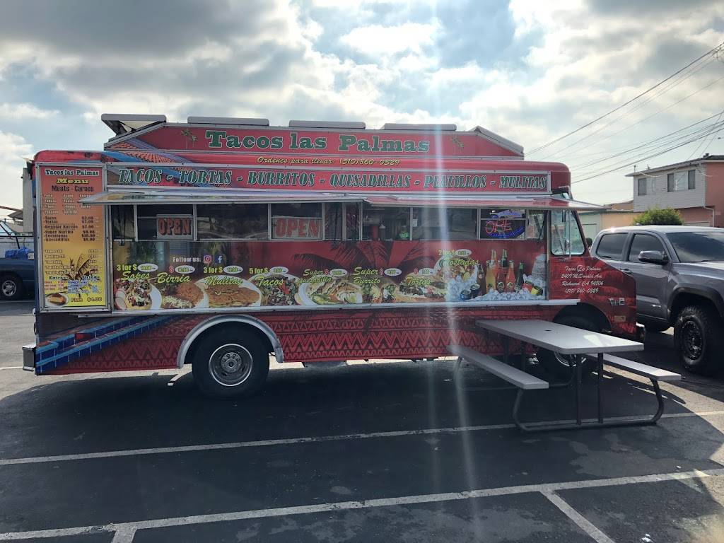 Tacos Las Palmas | restaurant | 2220 Cutting Blvd, Richmond, CA 94804, USA | 5108600329 OR +1 510-860-0329