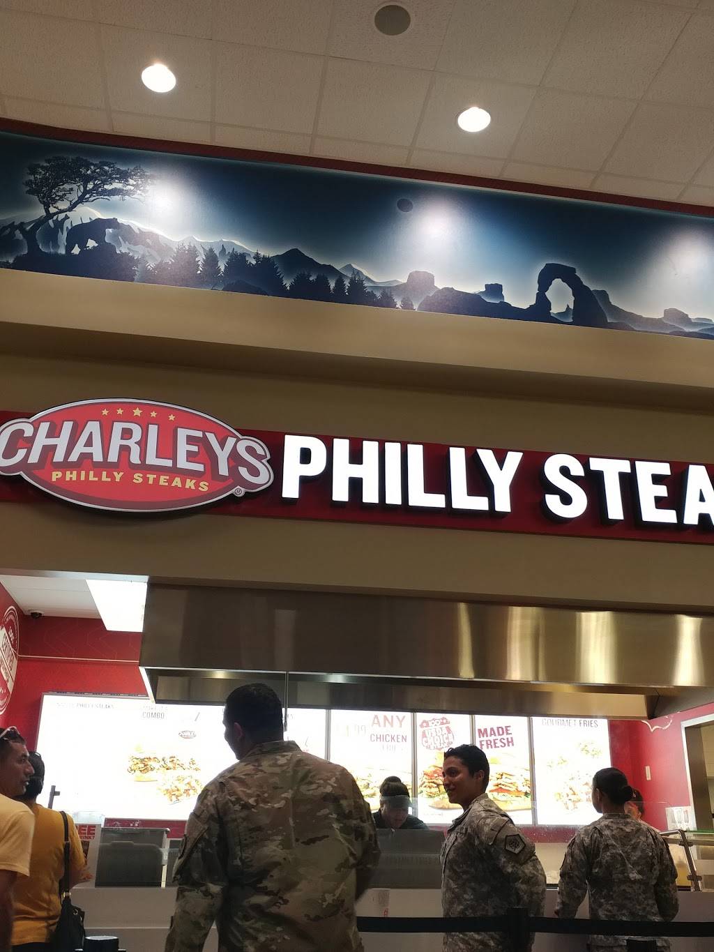Charleys Philly Steaks | restaurant | Clear Creek Food Court Bldg. 4250, Clear Creek Rd, Fort Hood, TX 76544, USA | 2545321321 OR +1 254-532-1321