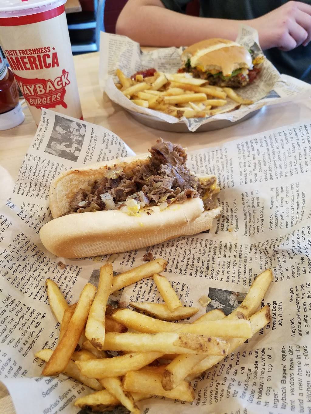 Wayback Burgers | restaurant | 3001 Wildflower Dr, Bryan, TX 77802, USA | 9797036623 OR +1 979-703-6623