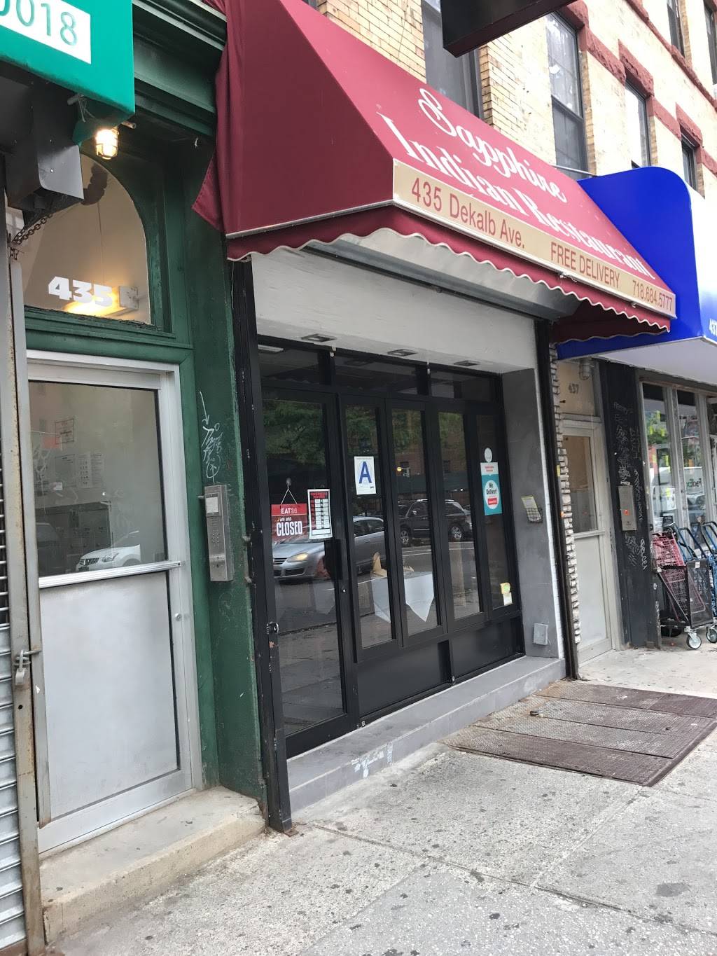 Sapphire | restaurant | 435 Dekalb Ave, Brooklyn, NY 11205, USA | 7186845777 OR +1 718-684-5777