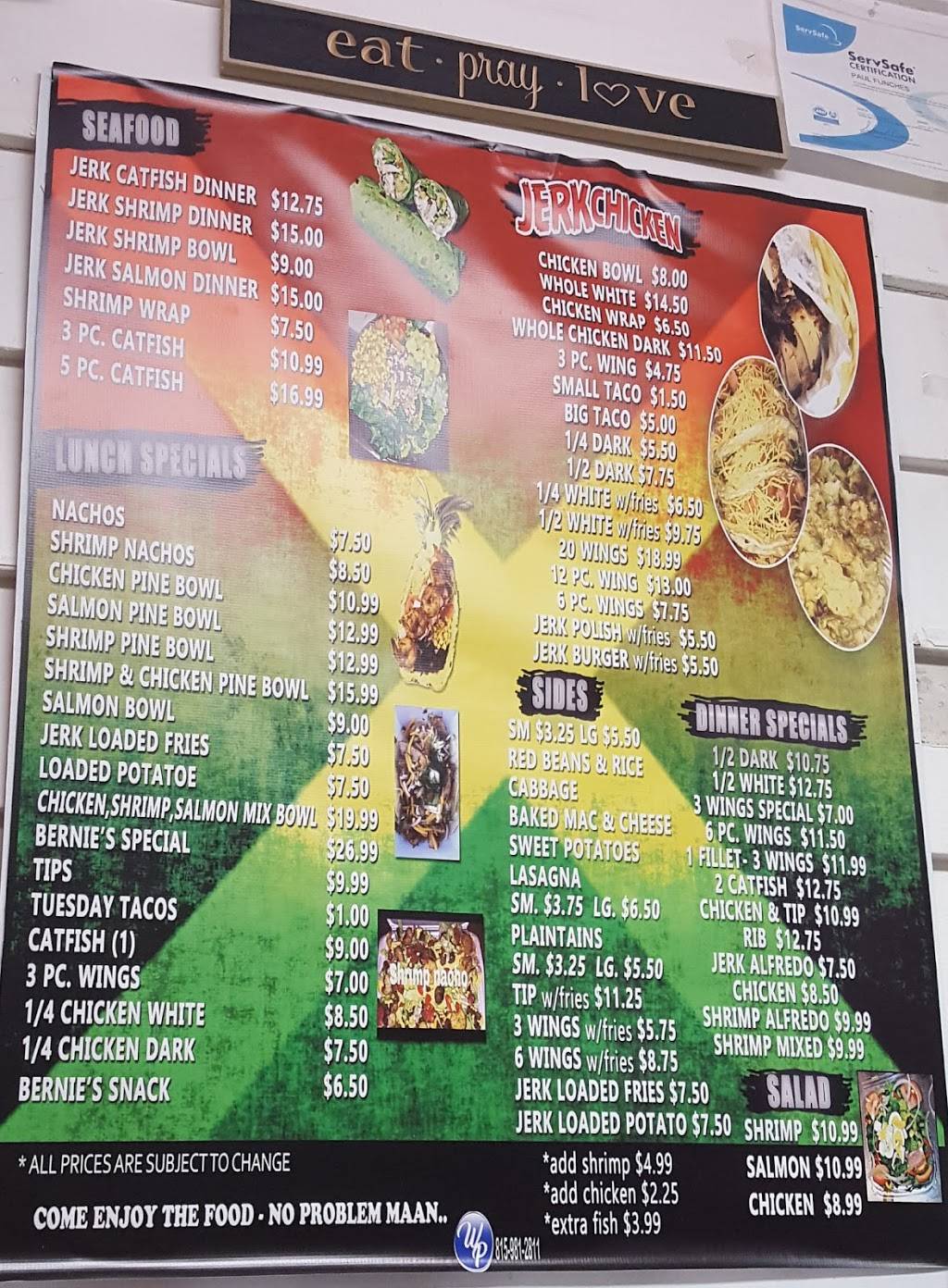 Bernies Jerk Kitchen "Jerk Is In Town" | restaurant | 312 Manhattan Rd, Joliet, IL 60433, USA | 8155823405 OR +1 815-582-3405