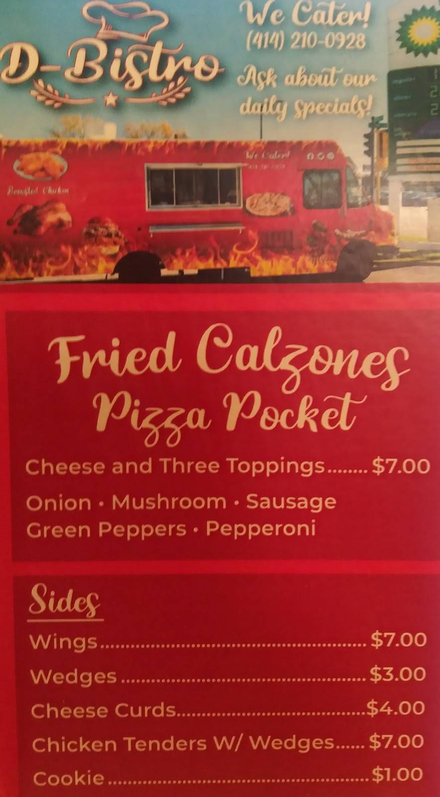 D-BISTRO | restaurant | 1700 Rawson Ave, South Milwaukee, WI 53172, USA | 4142100928 OR +1 414-210-0928