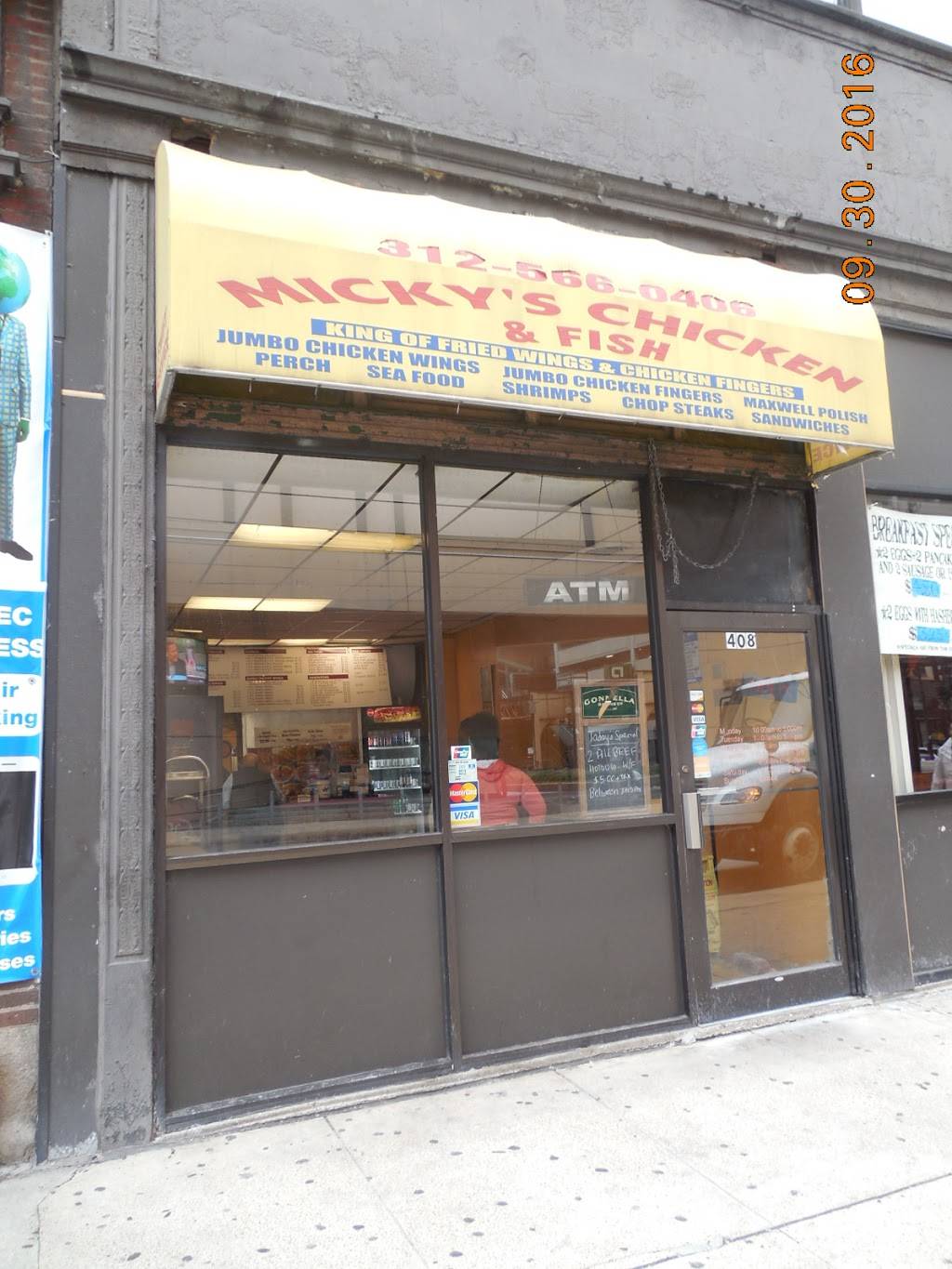 Micky’s Chicken & Fish | restaurant | 408 S Clark St, Chicago, IL 60605, USA | 3125660406 OR +1 312-566-0406