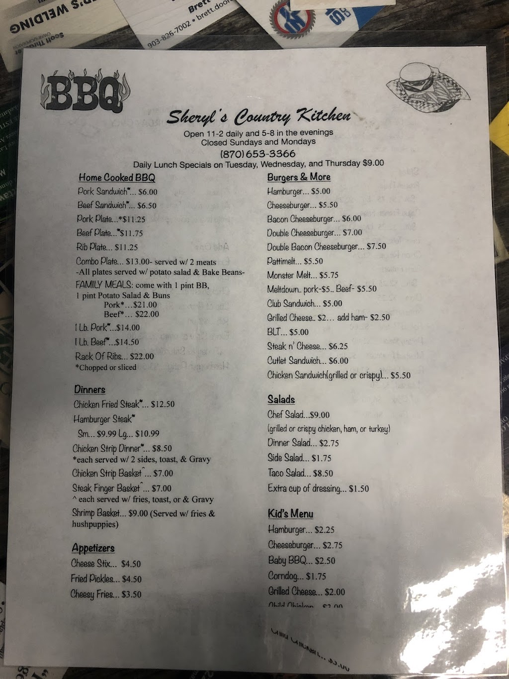 Sheryls Country Kitchen | restaurant | 102 E Main St, Fouke, AR 71837, USA | 8706533366 OR +1 870-653-3366