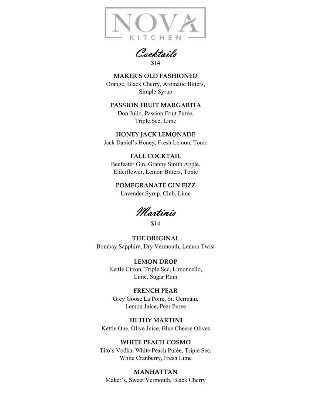 Nova Kitchen Restaurant and Bar | restaurant | 580 NY-303 Ste 7, Blauvelt, NY 10913, USA | 8458482115 OR +1 845-848-2115