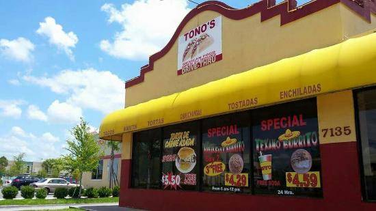 Tonos Mexican Food | restaurant | 7135 S Orange Blossom Trail, Orlando, FL 32809, USA | 4078597030 OR +1 407-859-7030