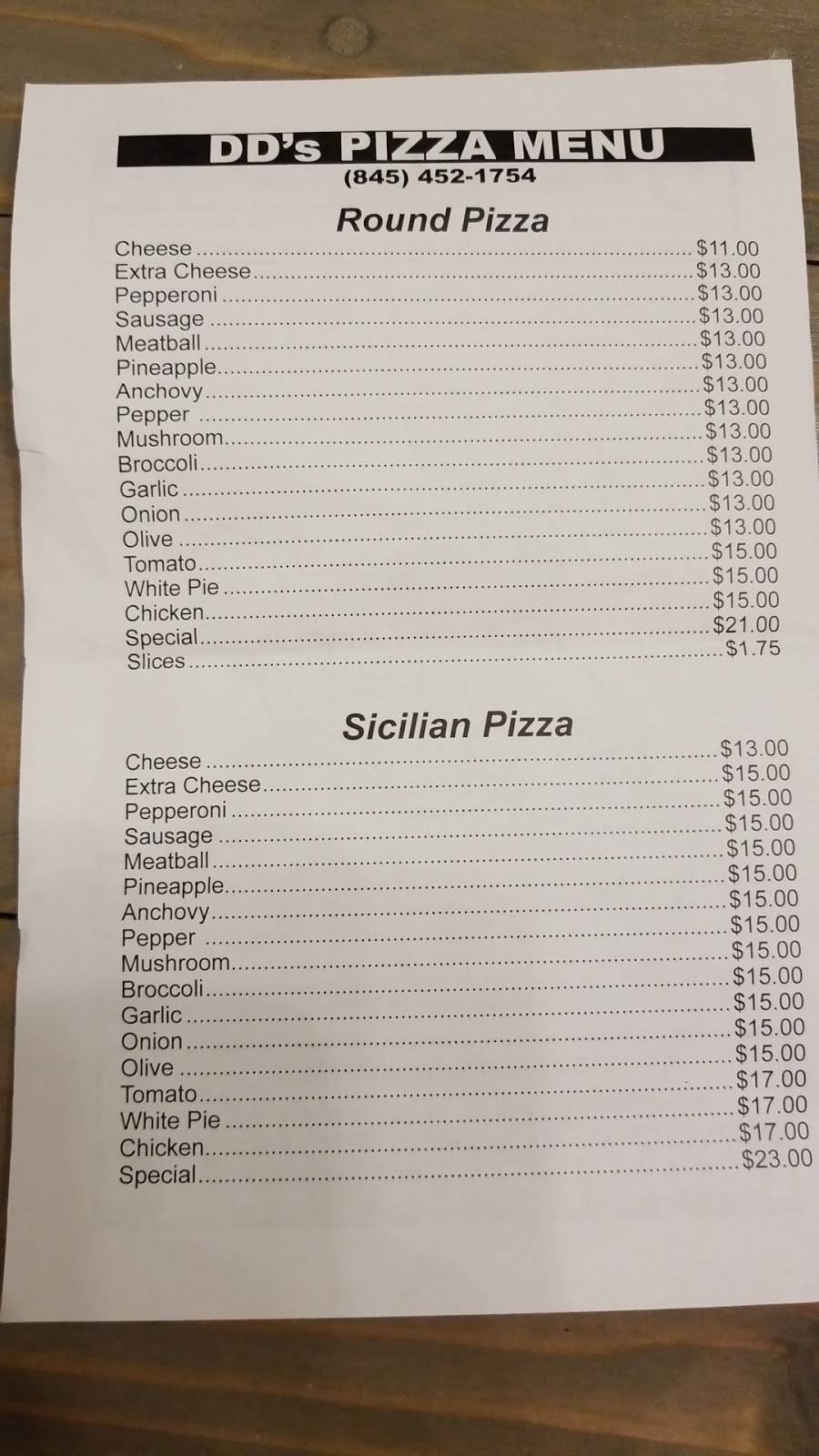 D Ds Pizza | restaurant | 300 Hooker Ave, Poughkeepsie, NY 12603, USA | 8454521754 OR +1 845-452-1754