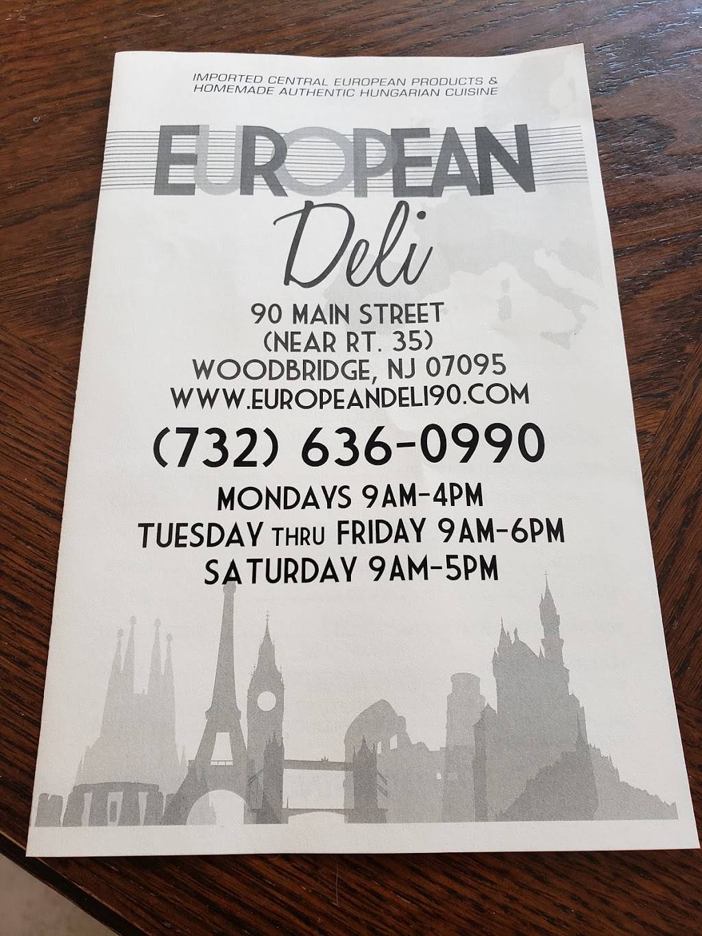 European Deli | meal takeaway | 90 Main St, Woodbridge, NJ 07095, USA | 7326360990 OR +1 732-636-0990