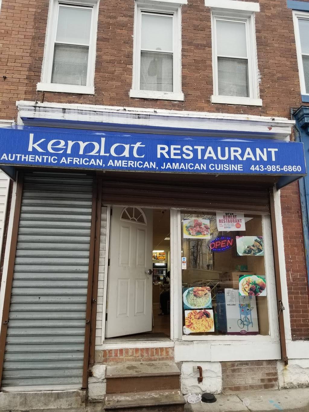 Kemlat Restaurant | restaurant | 2109 Edmondson Ave, Baltimore, MD 21223, USA | 4439856860 OR +1 443-985-6860