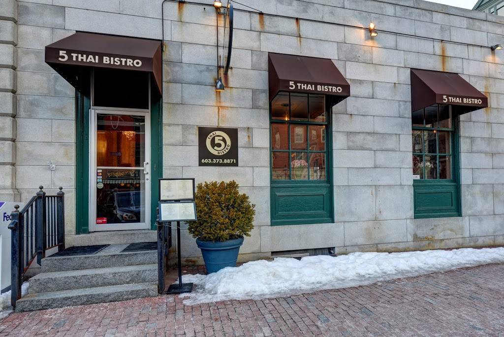 5 Thai Bistro | restaurant | 40 Pleasant St, Portsmouth, NH 03801, USA | 6033738871 OR +1 603-373-8871
