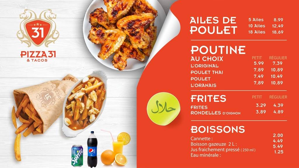 Pizza 31 | restaurant | 6530 Rue Beaubien E, Montréal, QC H1M 1A9, Canada | 5143600431 OR +1 514-360-0431