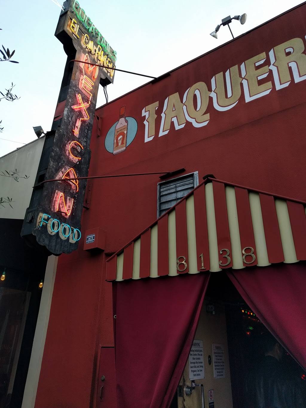 El Carmen | restaurant | 8138 W 3rd St, Los Angeles, CA 90048, USA | 3238521552 OR +1 323-852-1552