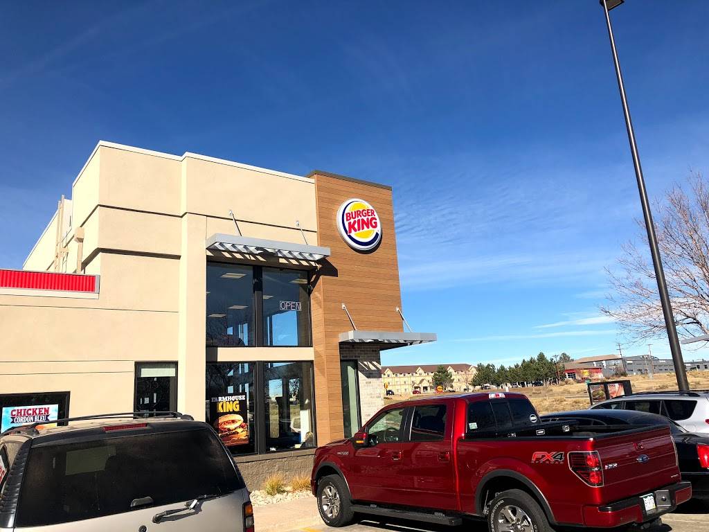 Burger King | restaurant | 18811 Ponderosa Dr, Parker, CO 80134, USA | 3038400268 OR +1 303-840-0268