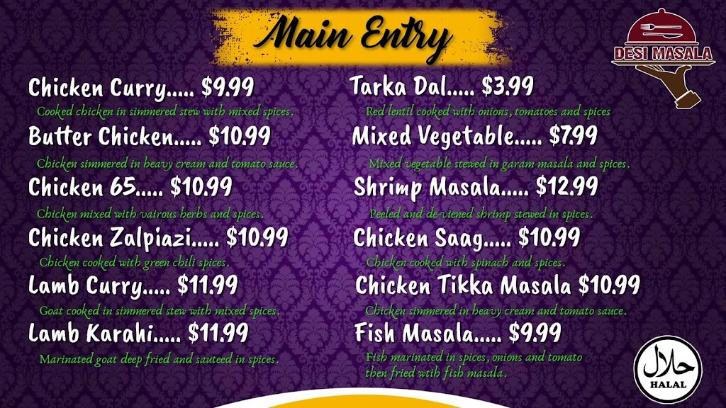 Desi Masala | restaurant | 4680 E 9 Mile Rd, Warren, MI 48091, USA | 5868066518 OR +1 586-806-6518