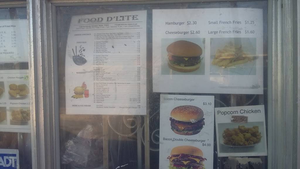 Food DLite | restaurant | 7736 Harrisburg Blvd, Houston, TX 77012, USA | 7139287074 OR +1 713-928-7074