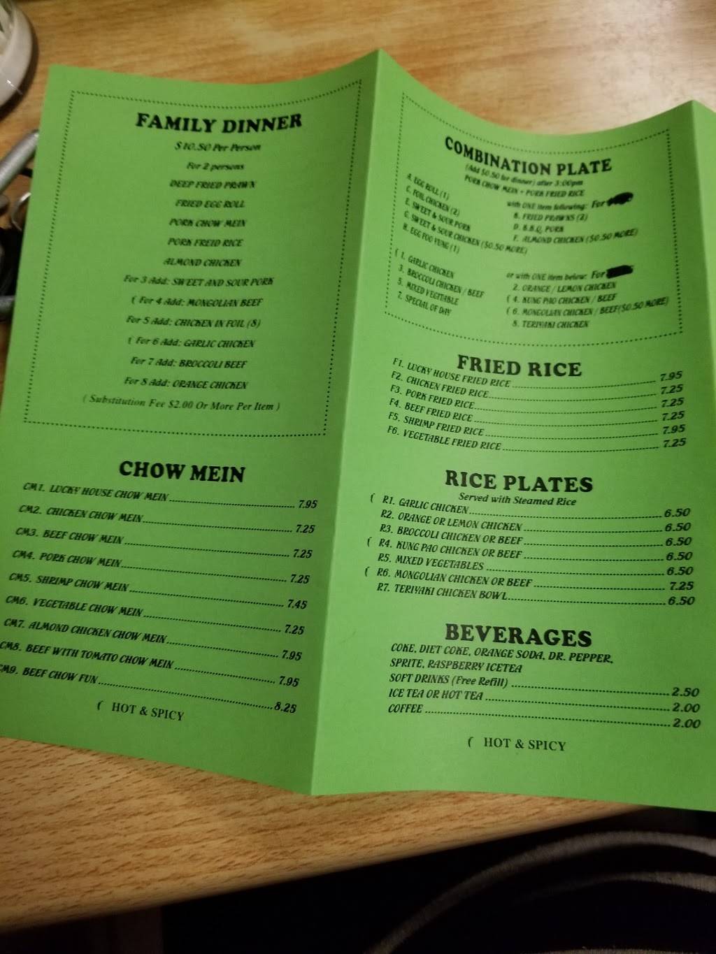 Lucky House Restaurant | restaurant | 2730 Patterson Rd, Riverbank, CA 95367, USA | 2098696154 OR +1 209-869-6154