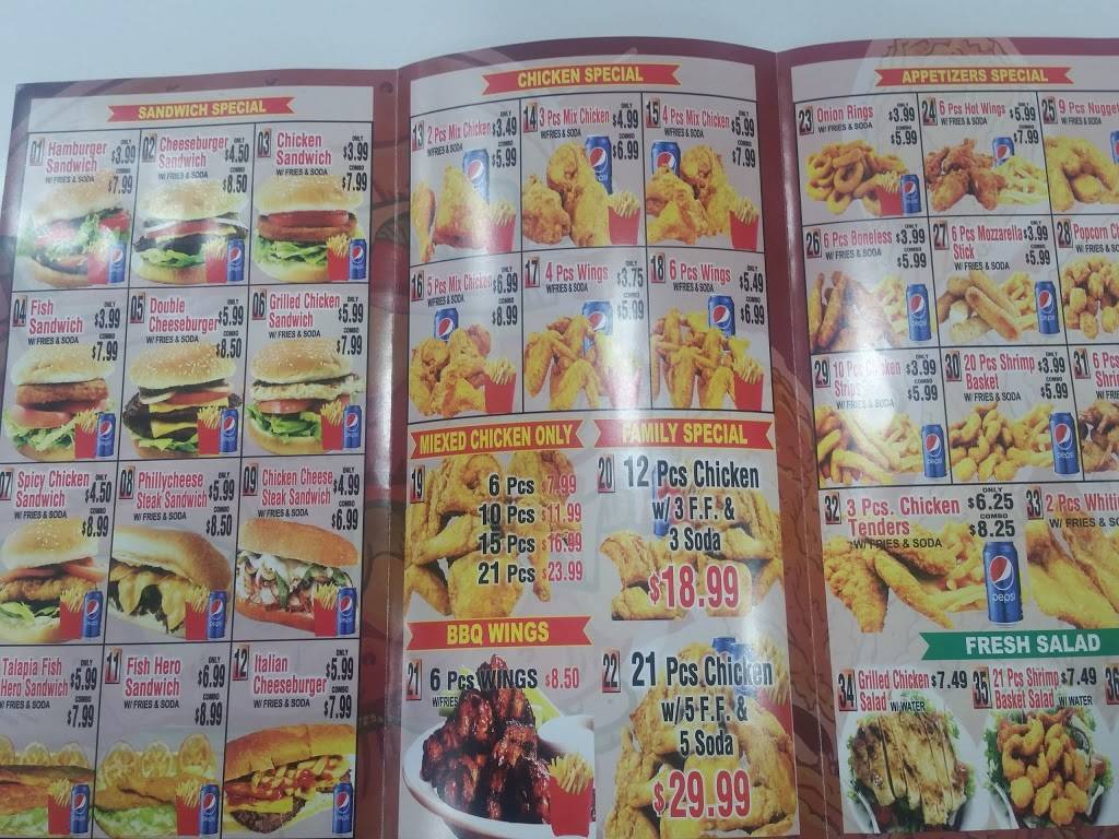 Crown Fried Chicken | meal takeaway | 217 Bethpage Rd #25, Hicksville, NY 11801, USA | 5169380200 OR +1 516-938-0200