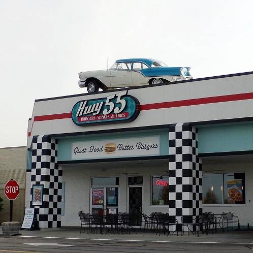 Hwy 55 Burgers Shakes & Fries | restaurant | 4450 Eastgate Blvd, Cincinnati, OH 45245, USA | 5139430109 OR +1 513-943-0109