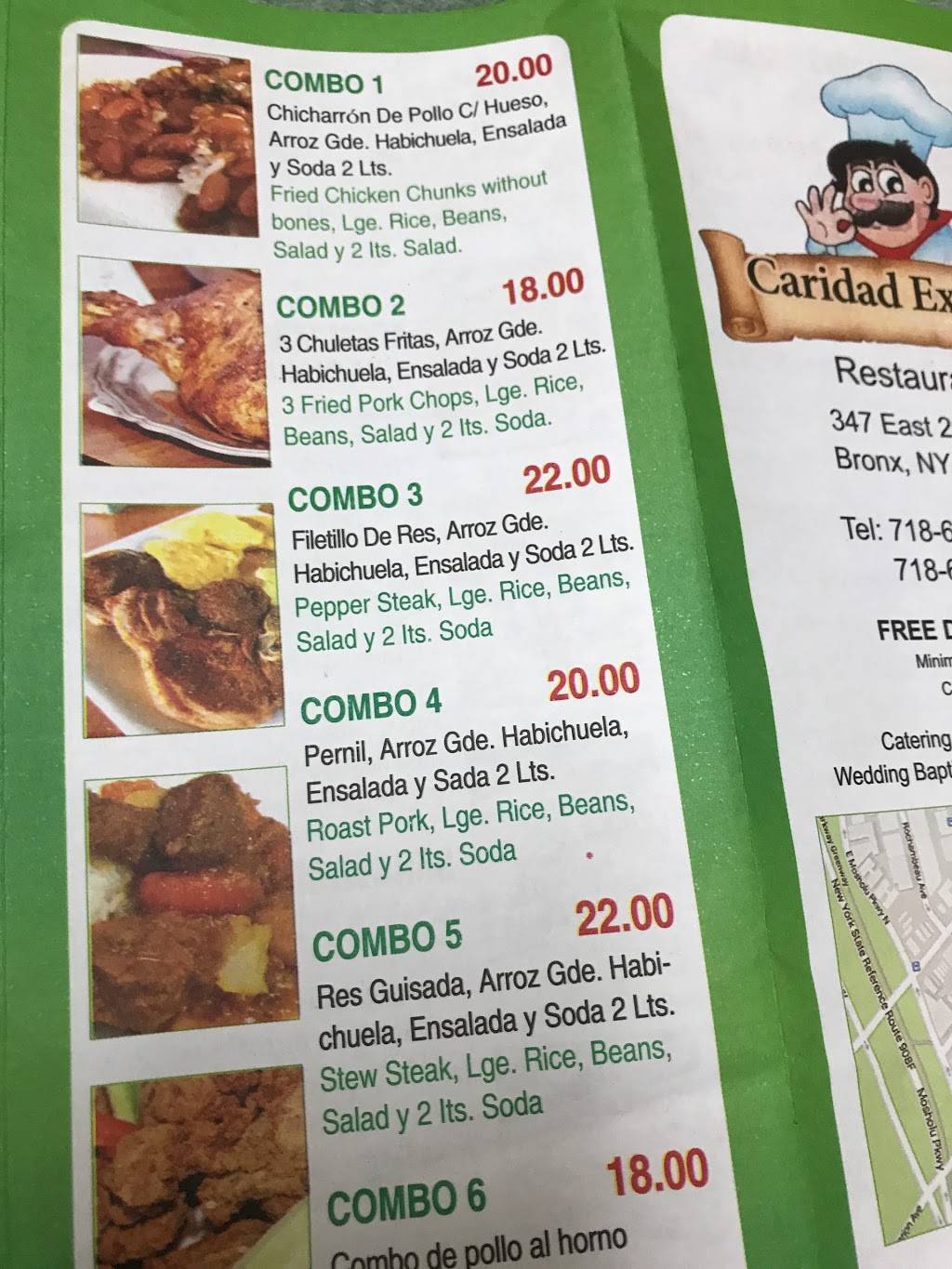 Caridad Express | restaurant | 347 E 204th St, Bronx, NY 10467, USA | 7186538331 OR +1 718-653-8331