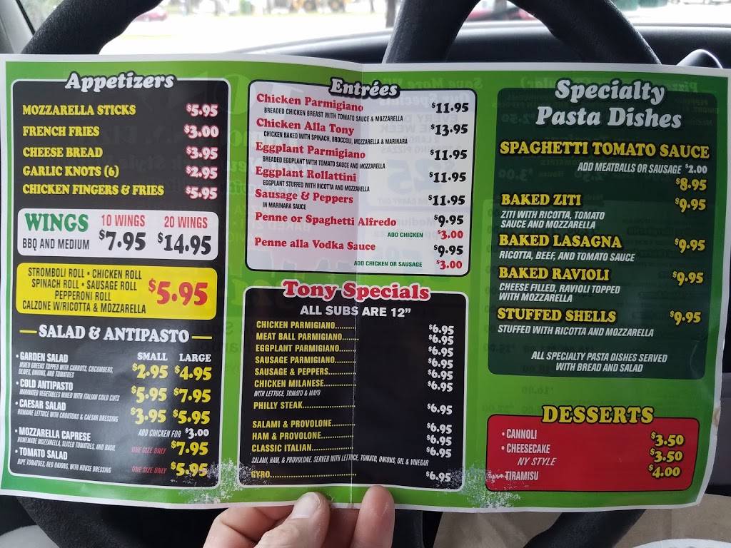 Tonys Famous New York Pizza | meal delivery | 1904 S Patrick Dr, Indian Harbour Beach, FL 32937, USA | 3217799090 OR +1 321-779-9090