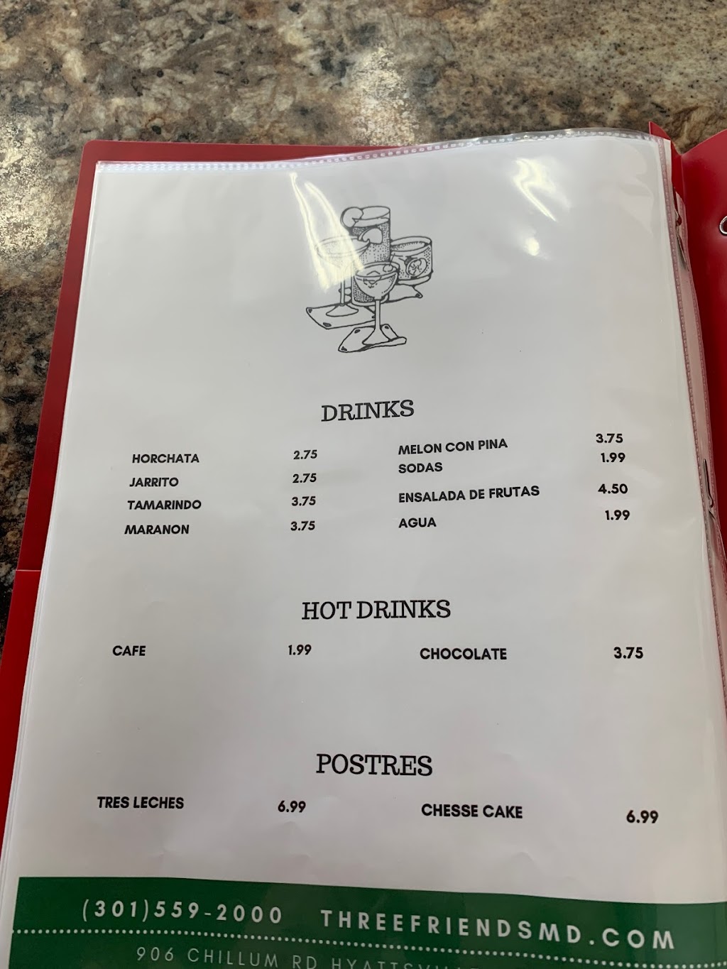 Pupuseria Three Friends | restaurant | 906 Chillum Rd 1st Floor, Hyattsville, MD 20782, USA | 3015592000 OR +1 301-559-2000