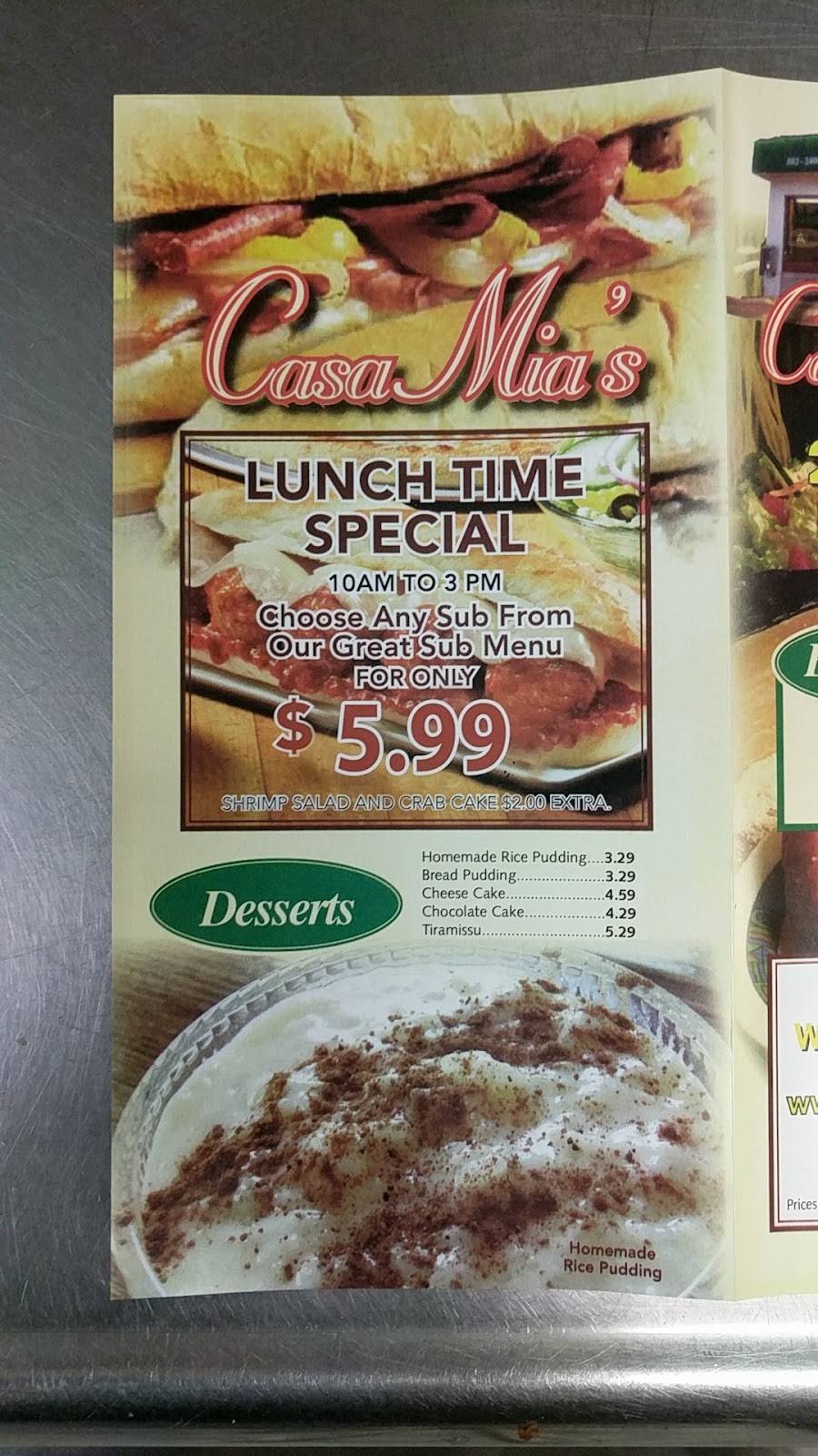 Casa Mias | restaurant | 1717 Taylor Ave, Parkville, MD 21234, USA | 4108822400 OR +1 410-882-2400