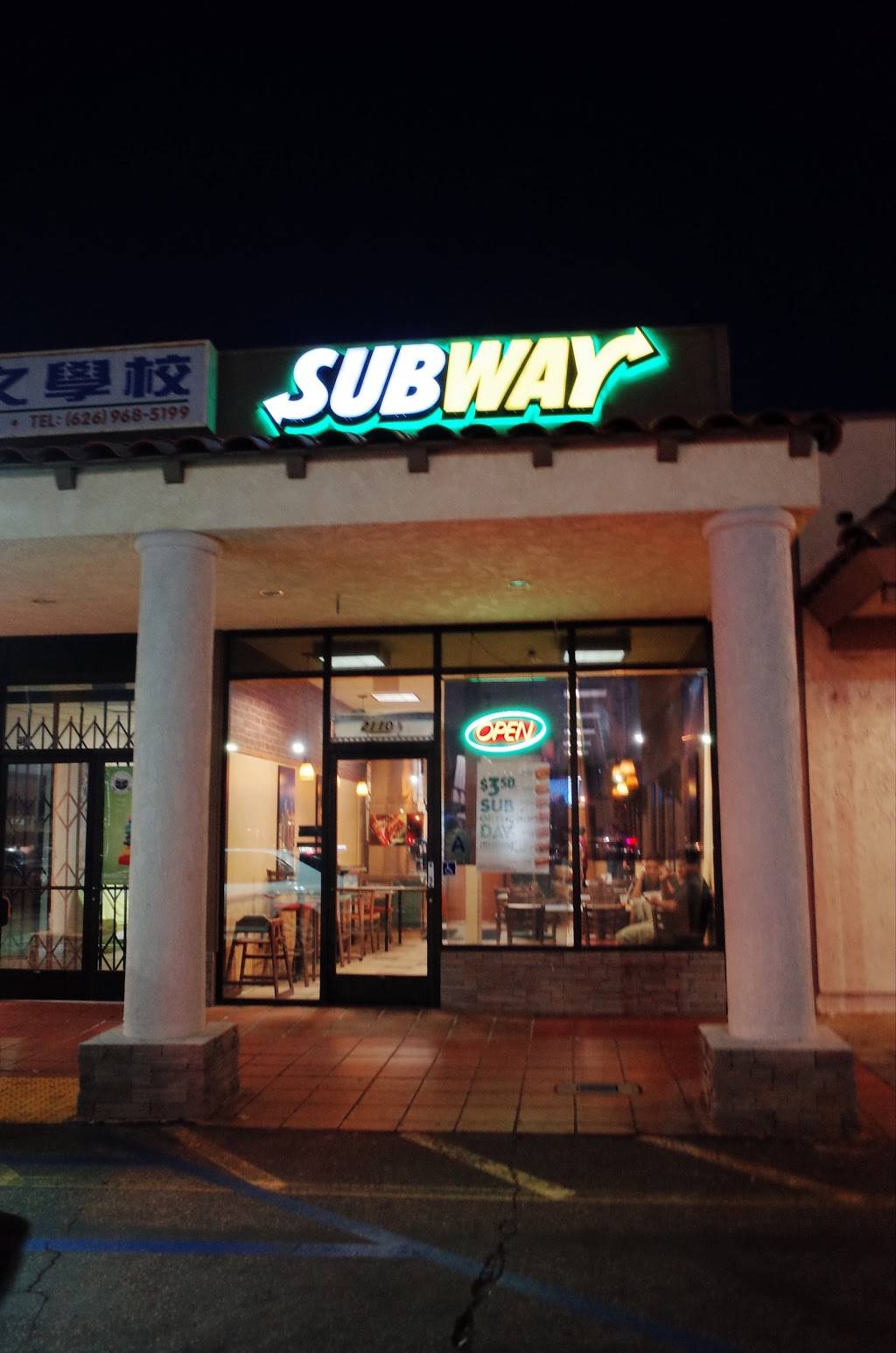 Subway Restaurants | restaurant | 2110 1/2 S Hacienda Blvd, Hacienda Heights, CA 91745, USA | 6263306191 OR +1 626-330-6191