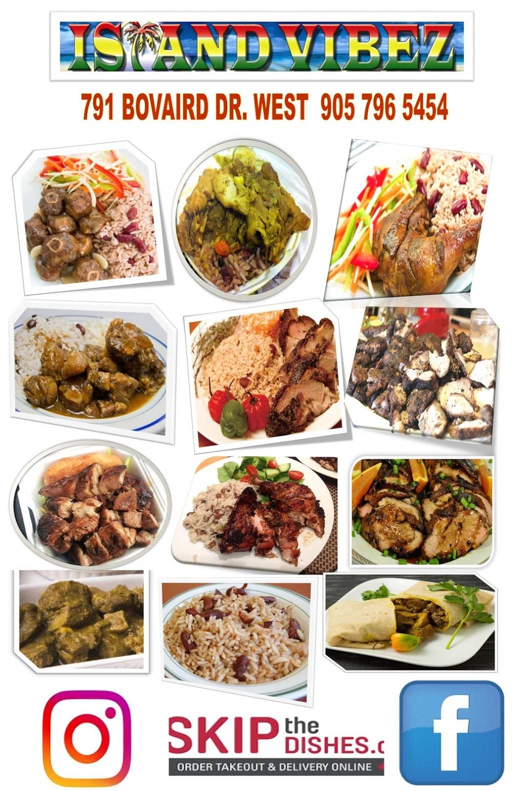 Island Vibez | restaurant | 791 Bovaird Dr W #8, Brampton, ON L6X 0T9, Canada | 9057965454 OR +1 905-796-5454