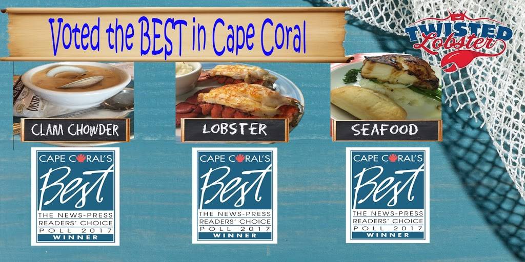 Twisted Lobster | restaurant | 1341 Del Prado Blvd S #1, Cape Coral, FL 33990, USA | 2398002879 OR +1 239-800-2879