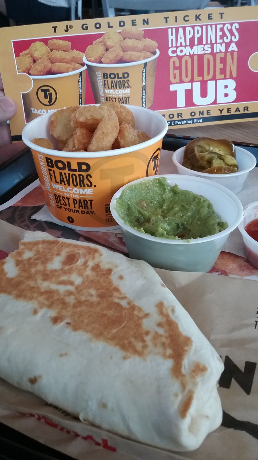 Taco Johns | restaurant | 3411 E Pershing Blvd, Cheyenne, WY 82001, USA | 3076347430 OR +1 307-634-7430