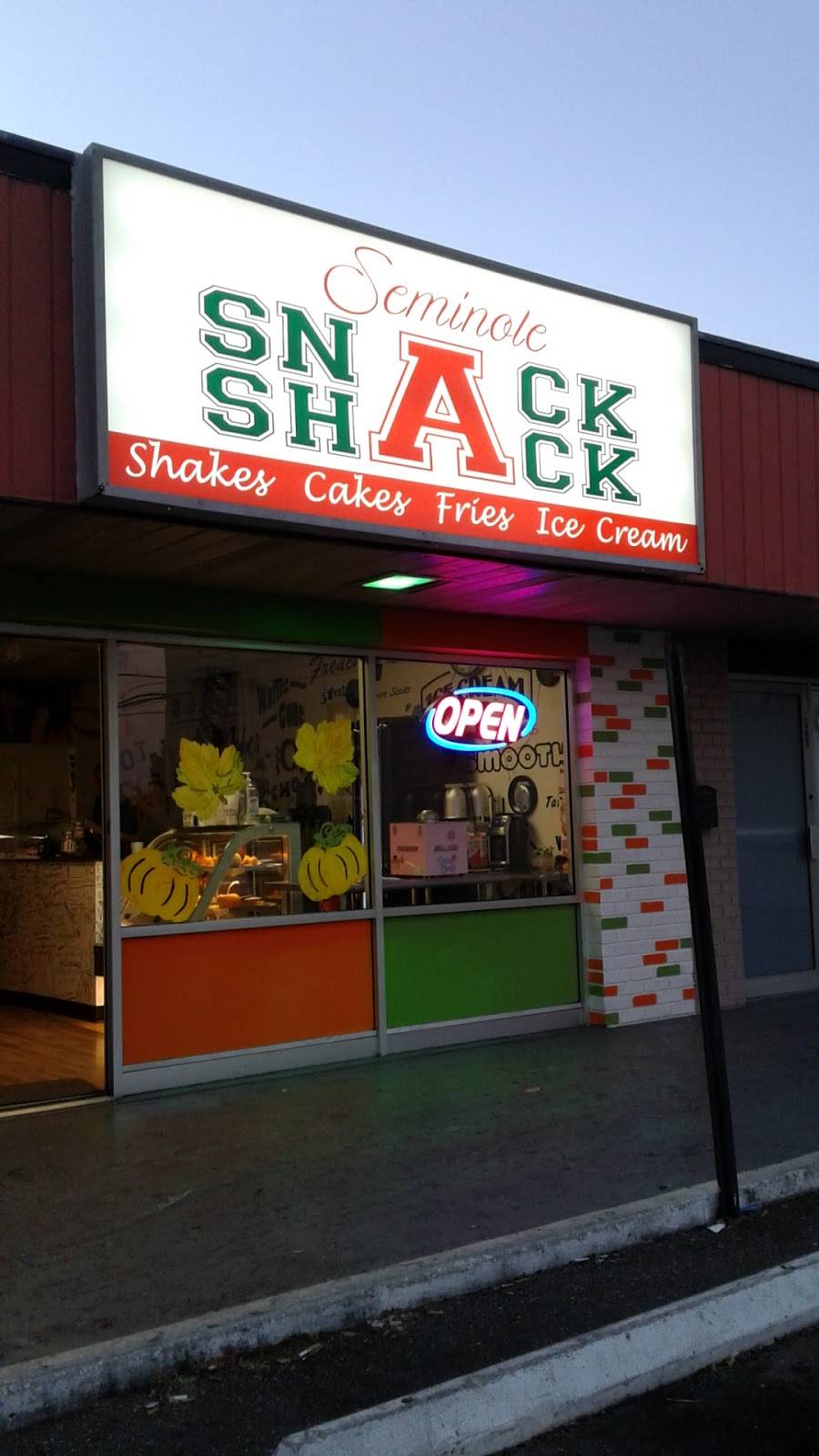 Seminole Snack Shack | meal takeaway | 8654 131st St N, Seminole, FL 33776, USA | 7273298015 OR +1 727-329-8015