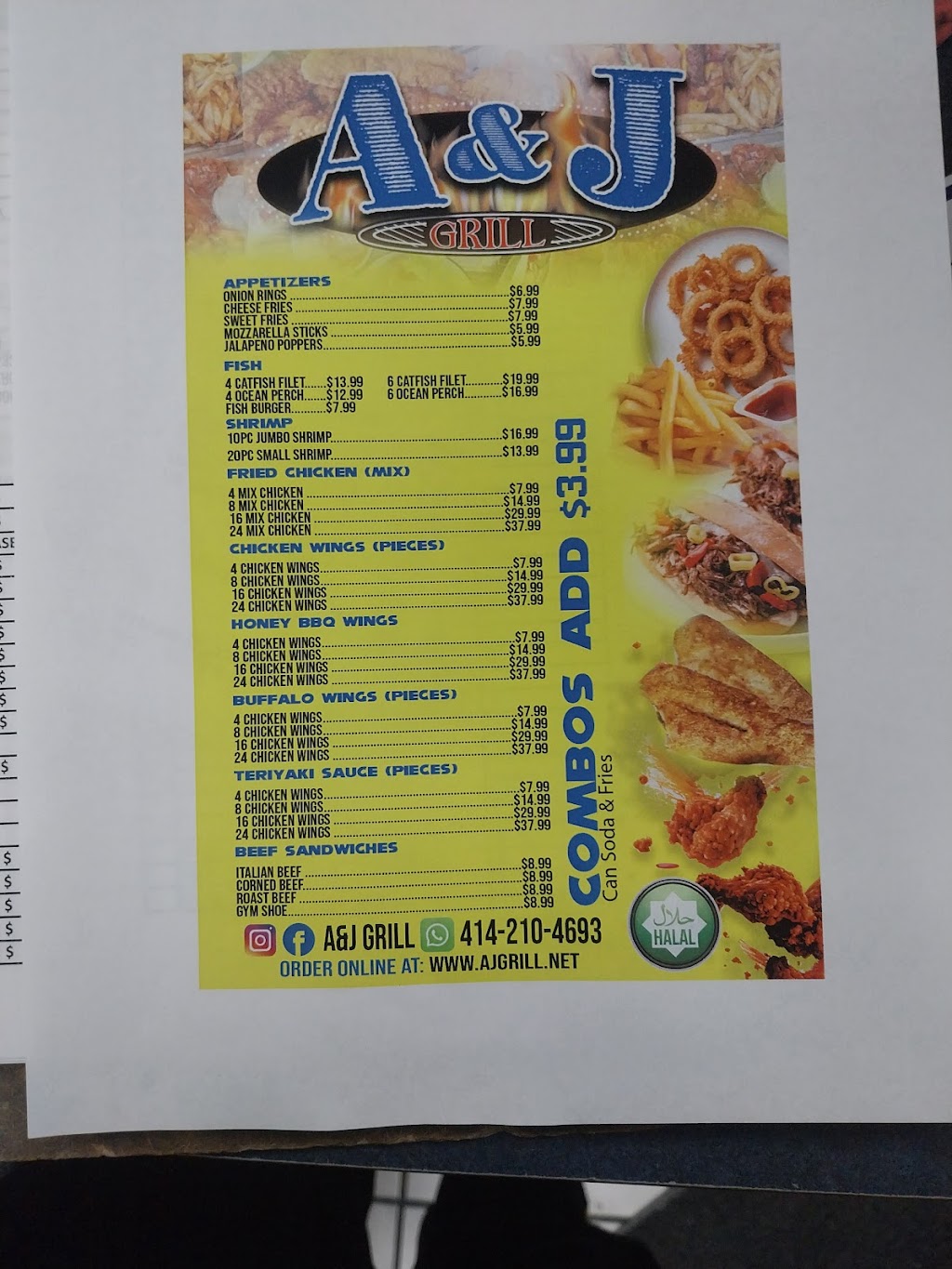 A & J Grill | restaurant | 7602 W Lisbon Ave, Milwaukee, WI 53222, USA | 4142104693 OR +1 414-210-4693