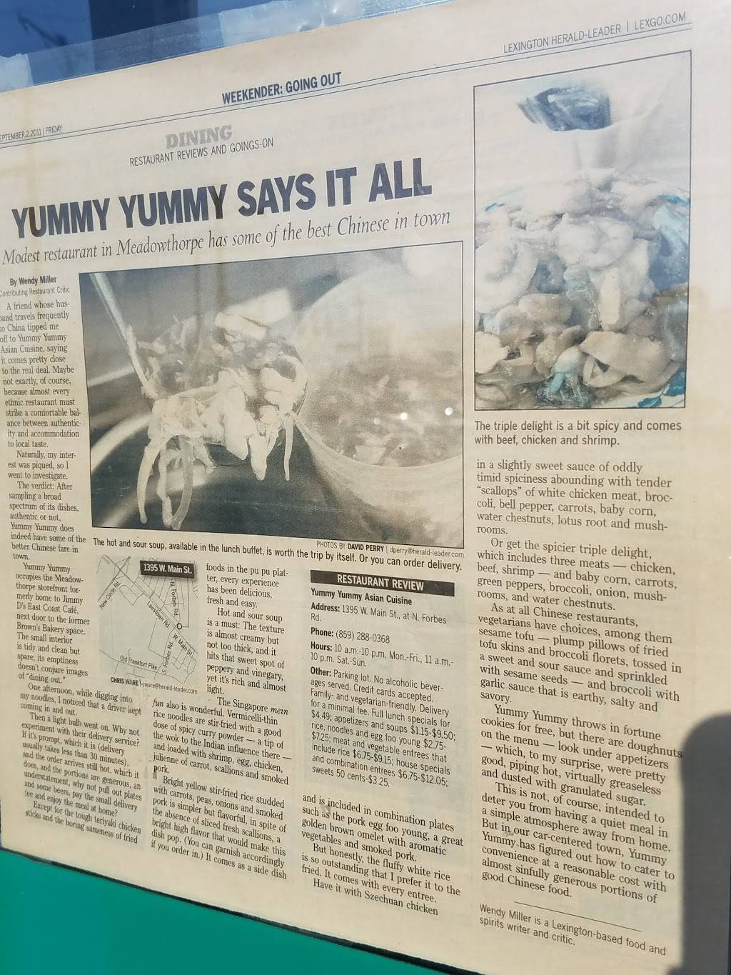 Yummy Yummy Asian Cuisine | restaurant | 2047, 1395 W Main St, Lexington, KY 40508, USA | 8592880368 OR +1 859-288-0368