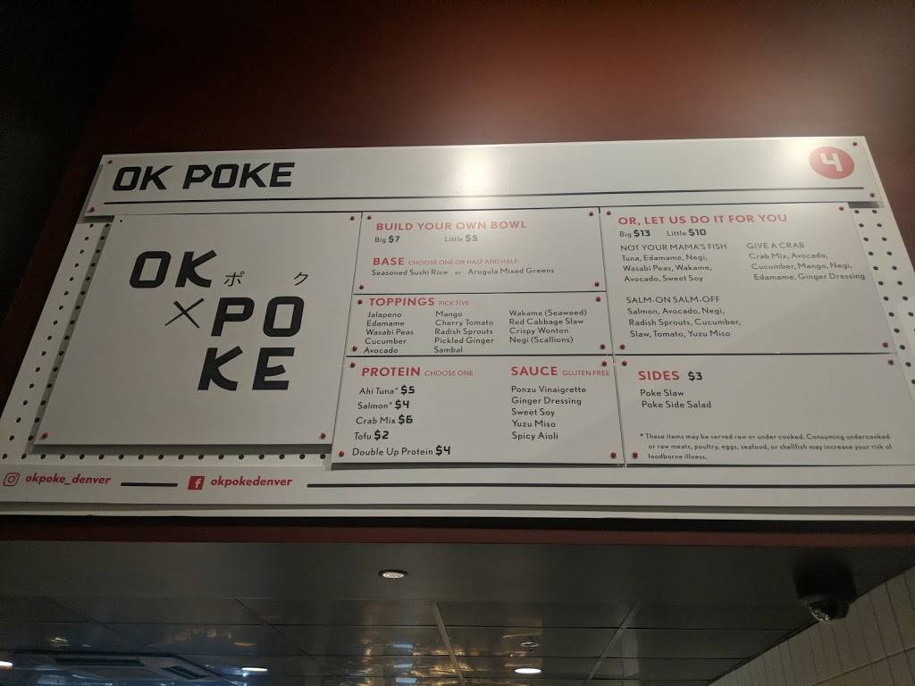 Ok Poke | restaurant | 3501 Wazee St Suite #100, Denver, CO 80216, USA | 7208620011 OR +1 720-862-0011