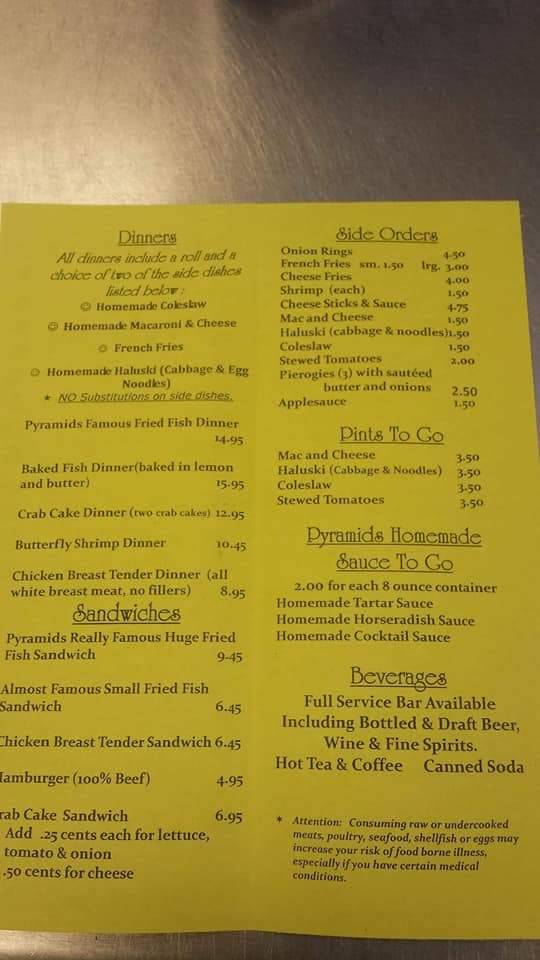 Pyramids Lounge and Catering | restaurant | 370 Sheridan St, Johnstown, PA 15906, USA | 8145360689 OR +1 814-536-0689