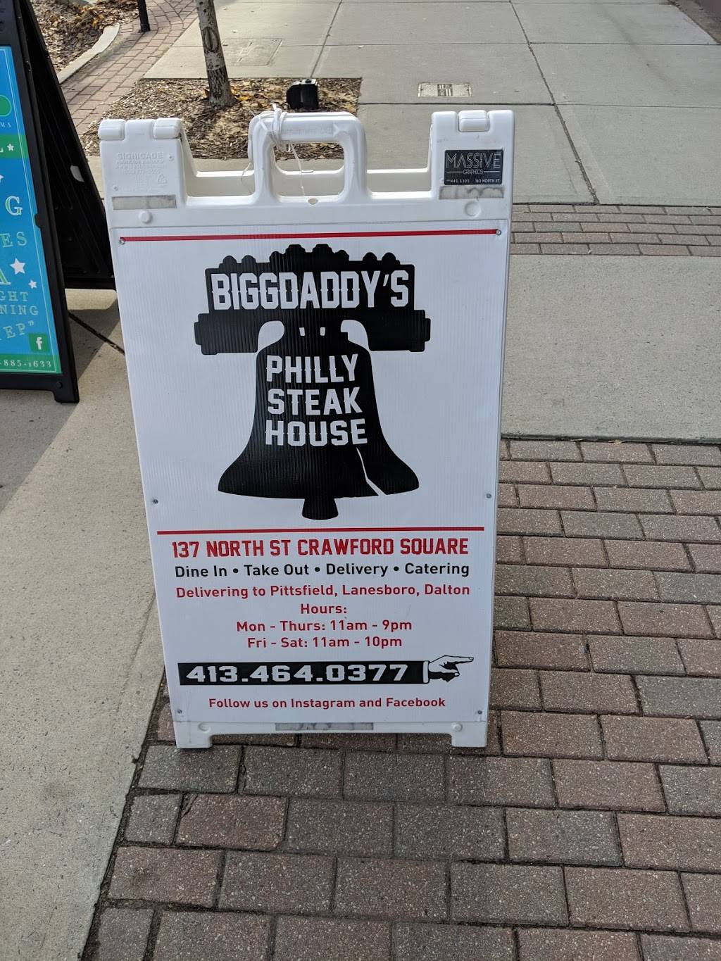 BIGG Daddys Philly Steak House | restaurant | 137 North St, Pittsfield, MA 01201, USA | 4134640377 OR +1 413-464-0377