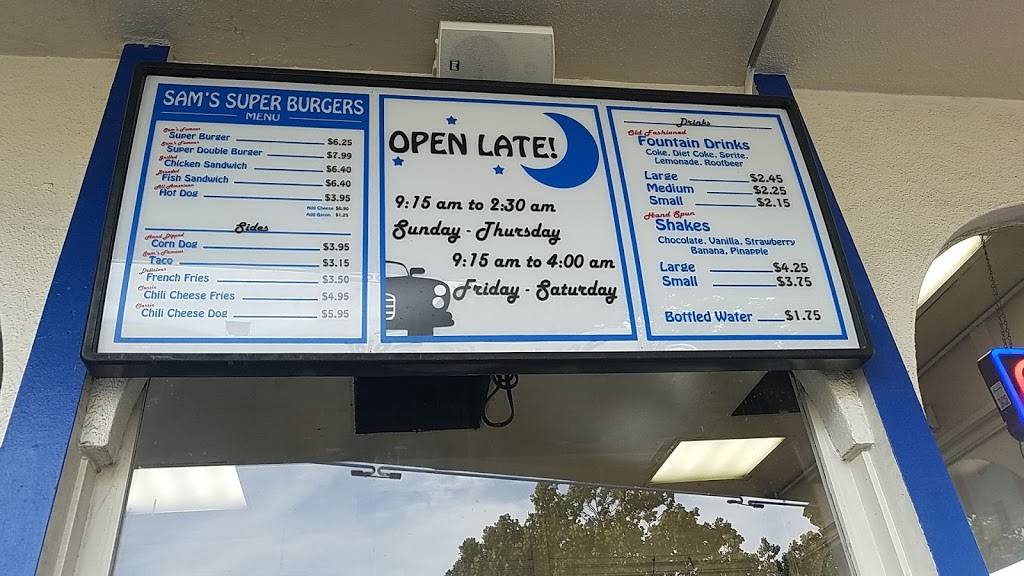 Sams Super Burgers | meal takeaway | 501 E 14th St, San Leandro, CA 94577, USA | 5105680122 OR +1 510-568-0122